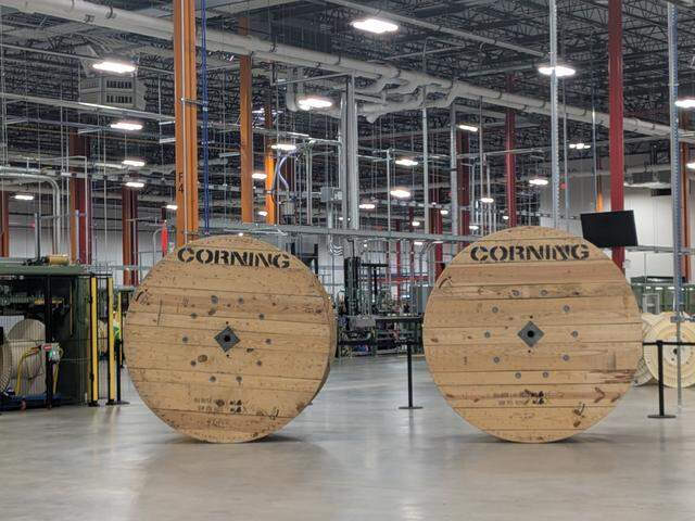 Corning Inc. and Meta Platforms marked the multiyear, up to $6 billion agreement in Hickory, N.C., to accelerate manufacturing of optical fiber for supporting Meta’s apps, technologies and AI data centers.