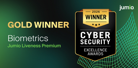 Jumio Liveness Premium Won Gold at the 2026 Cybersecurity Excellence Awards