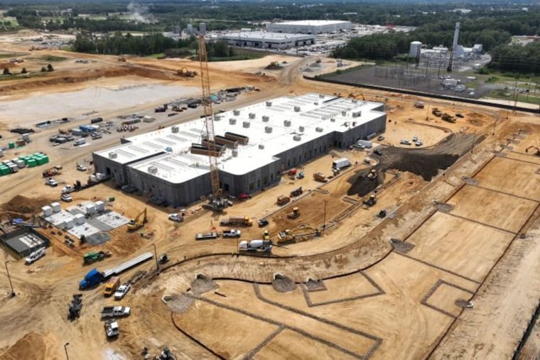 A massive data center is under construction in Vineland, N.J. It is expected to be complete later this year, with a capacity of 300 megawatts.